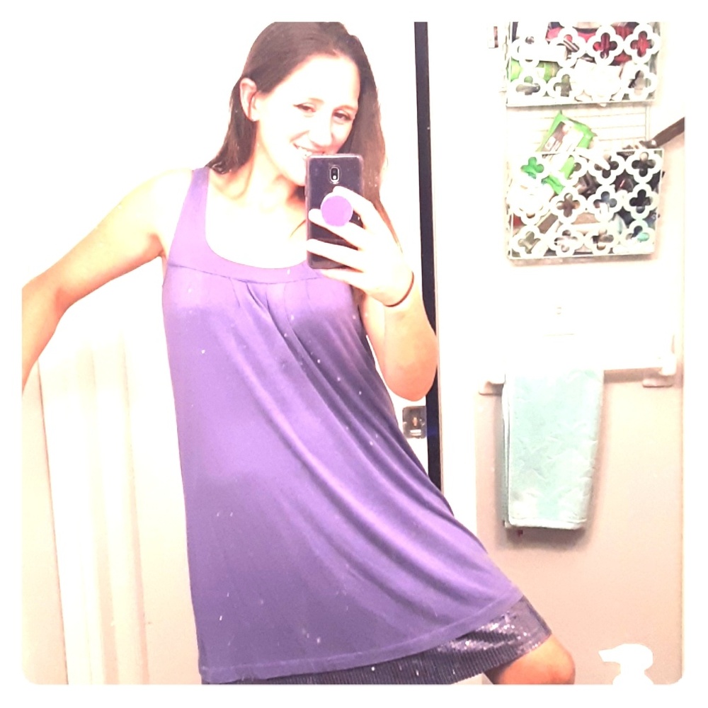 Adorable purple sequined dress-Small